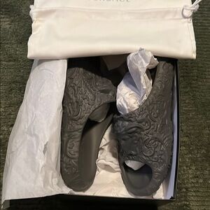 Versace Men's Black Slides